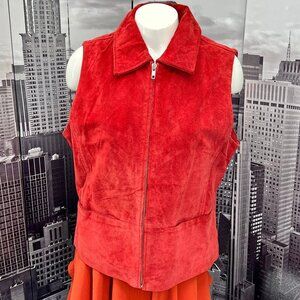 Brandon Thomas Leather Zip Vest